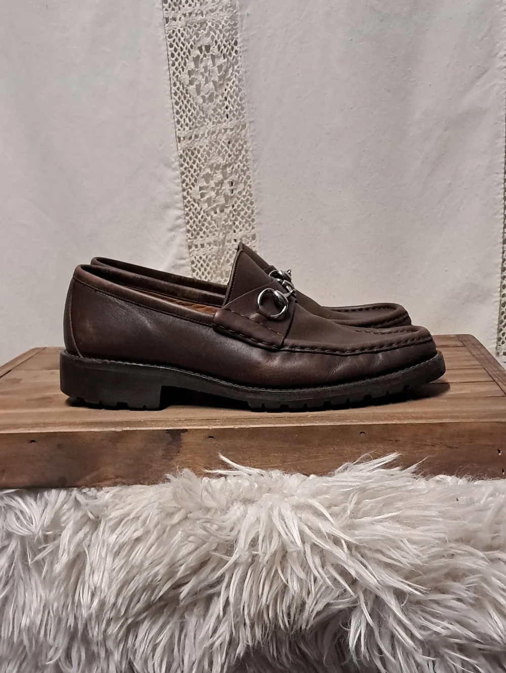 Vintage Gucci Men's Horsebit 1953 Leather Loafers Size 10.5 UK Or 11.5 US